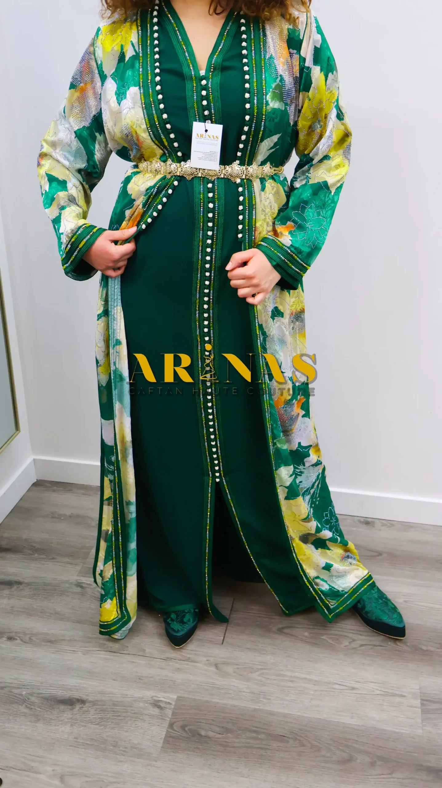 Caftan Marocain deux pièces telija jawhara 2