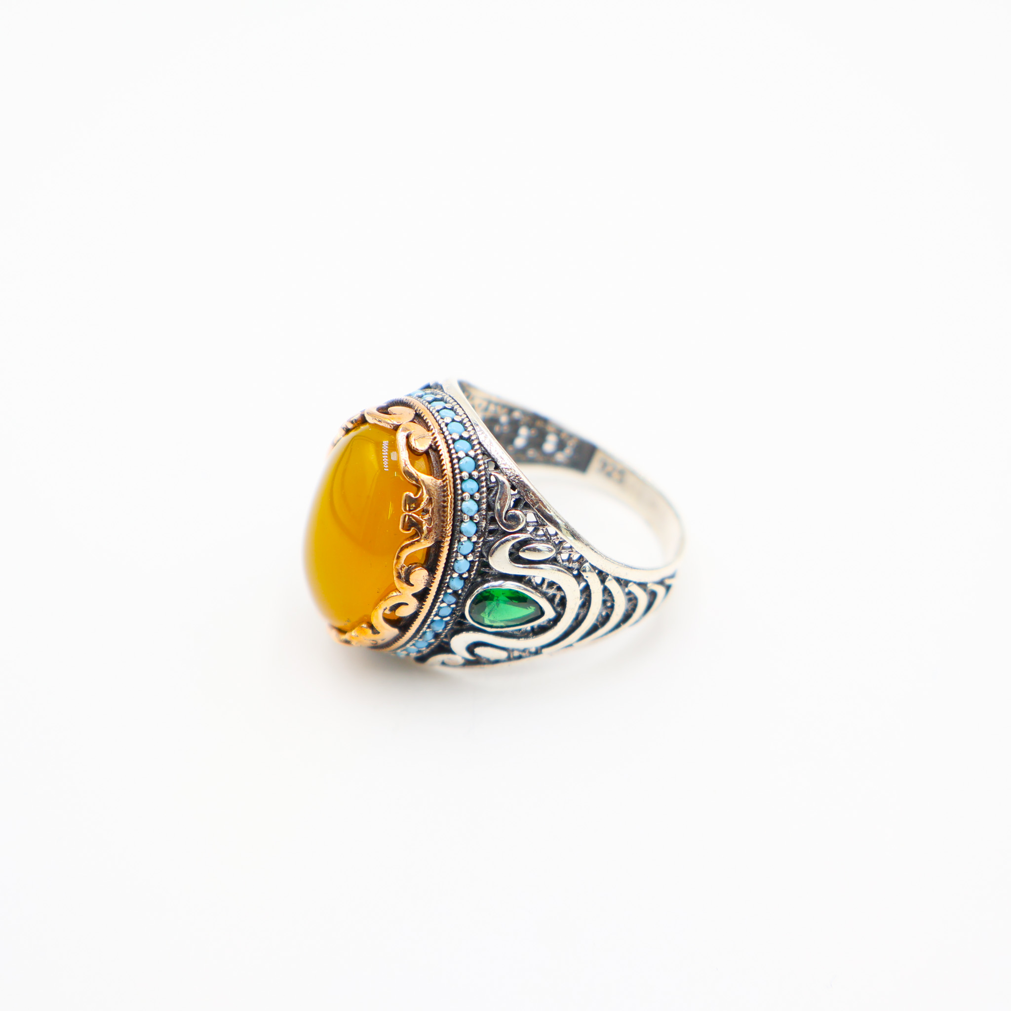 Bague Agate yemani Naturelle – Image 2