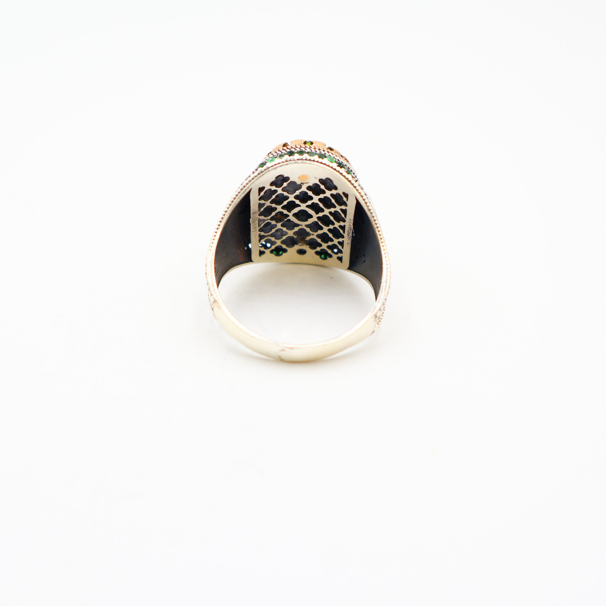 Bague Argent 925 pierre Verte – Image 3