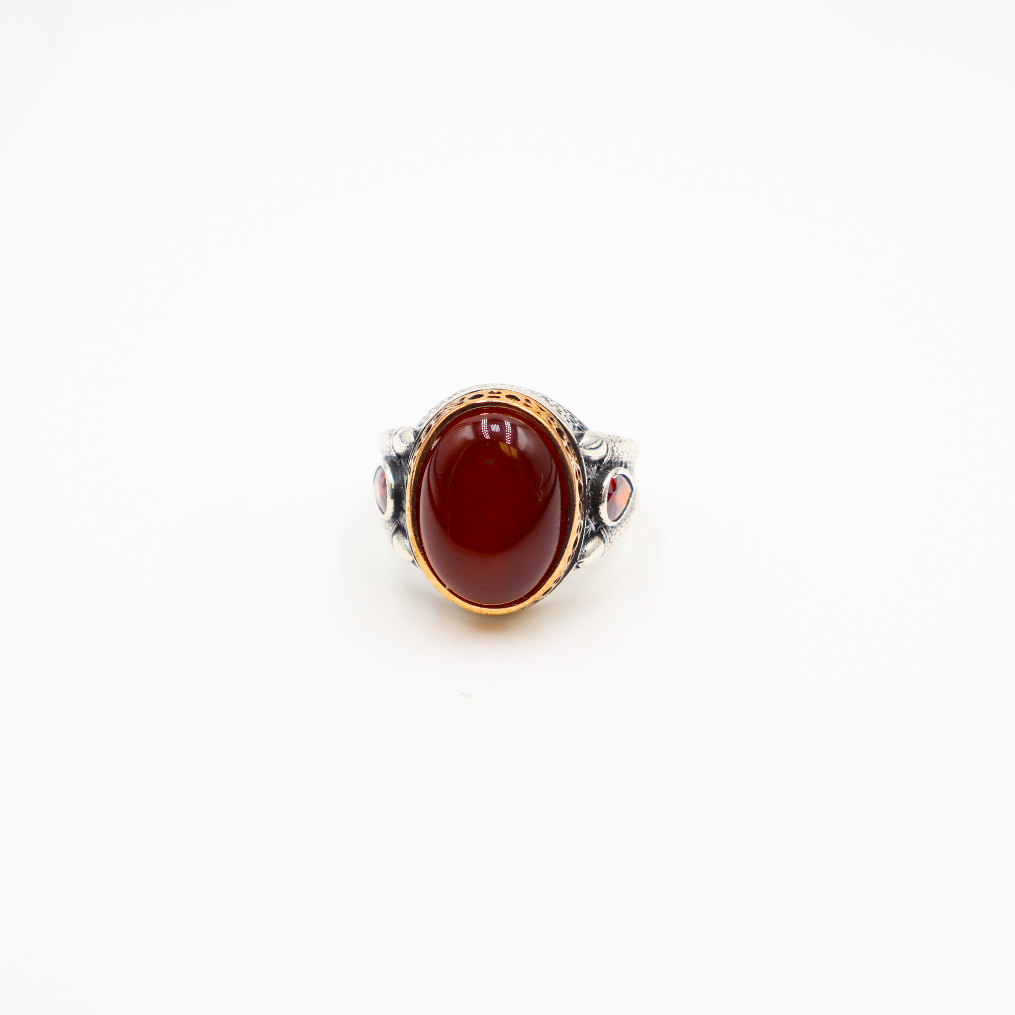 Bague homme avec pierre d’Agate naturelle
