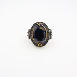 Bague Homme argent 925 pierre onyx