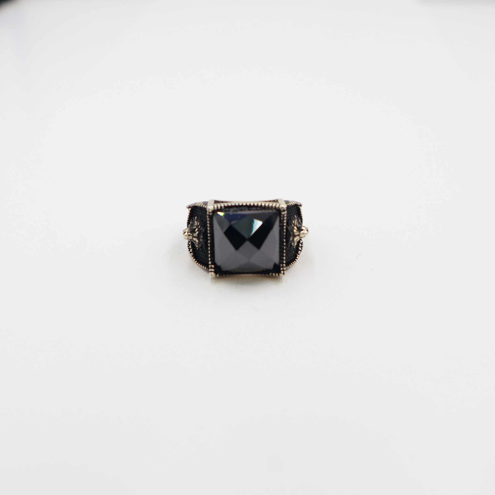 Bague en argent 925 Pierre Onyx