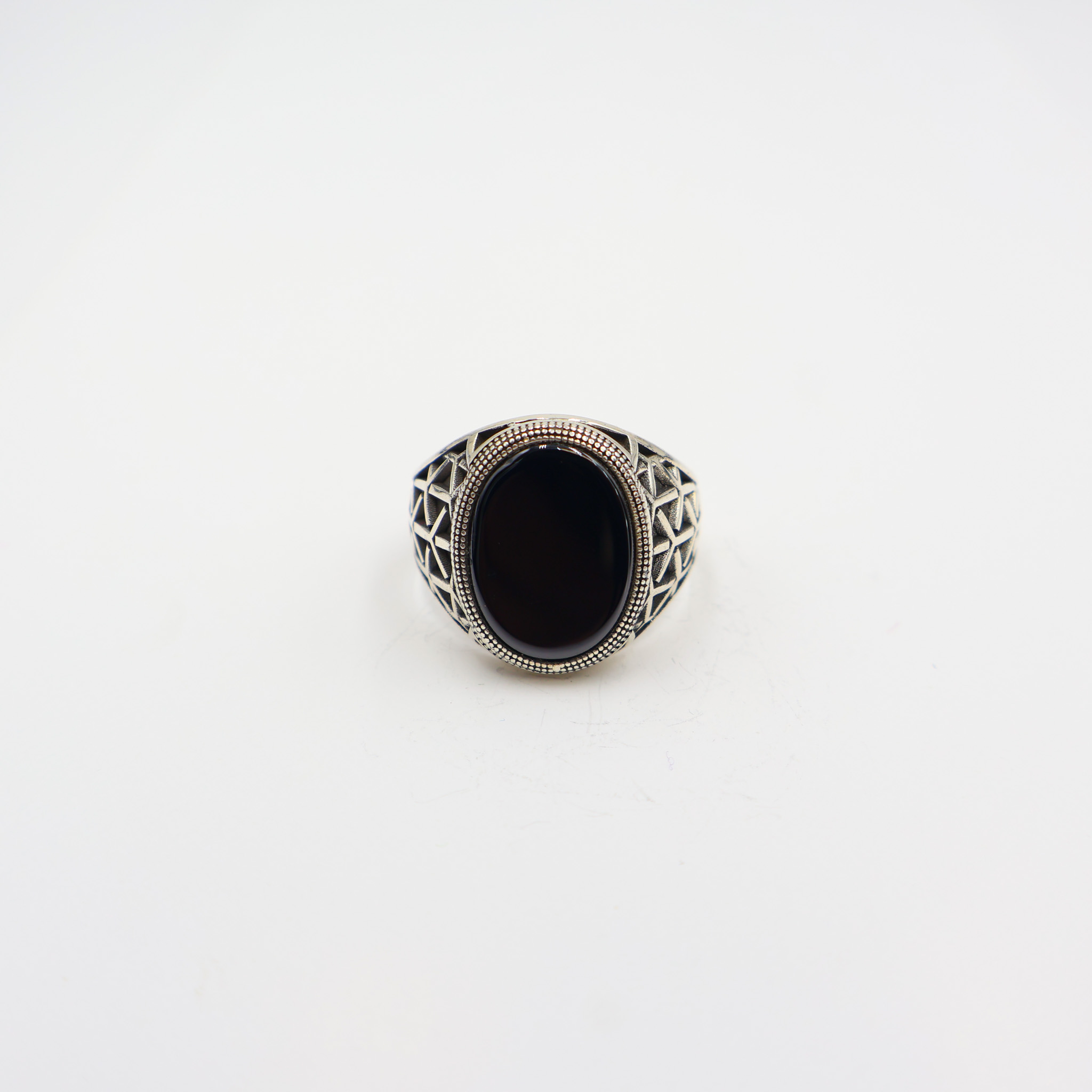 Bague en argent 925 Pierre Onyx