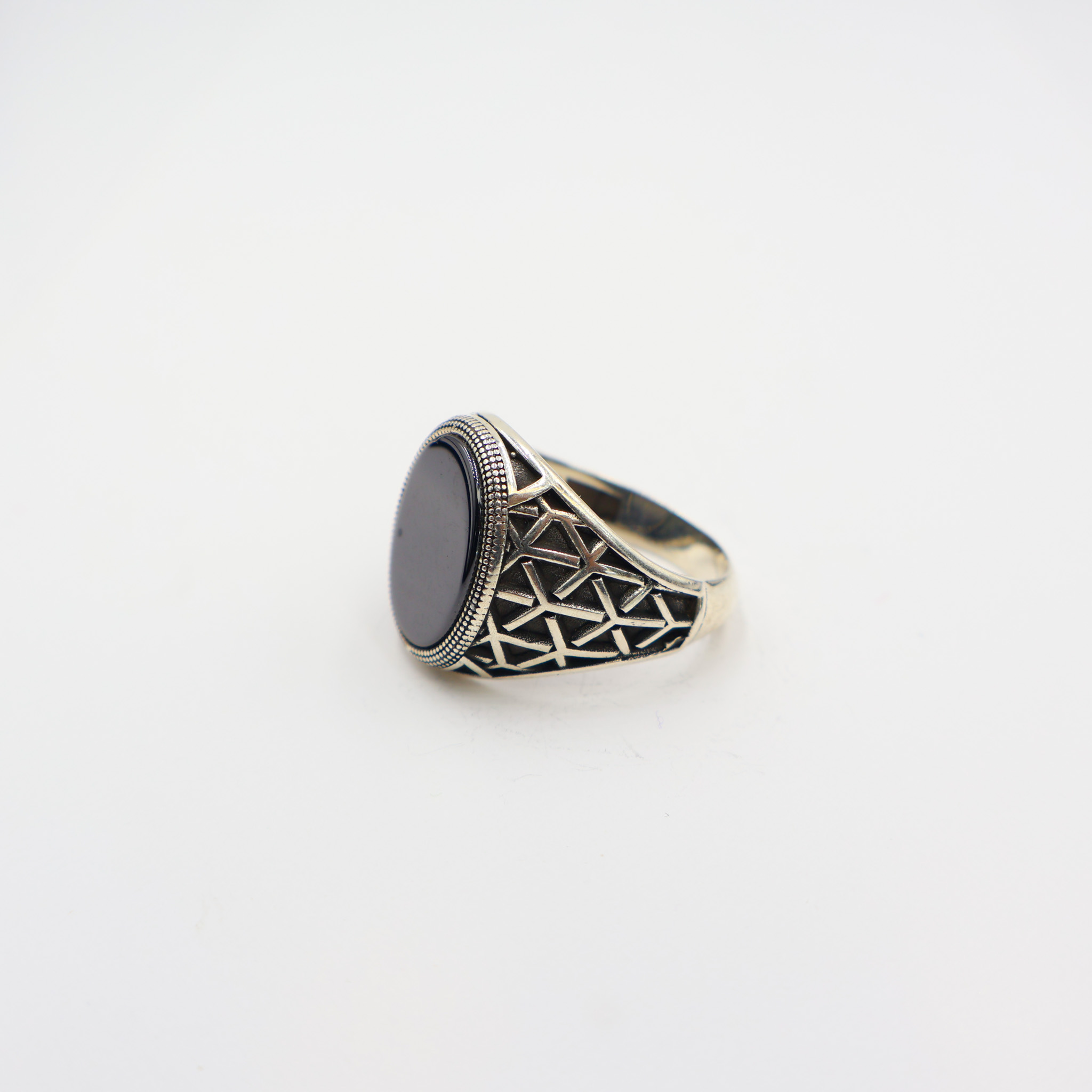 Bague en argent 925 Pierre Onyx – Image 3