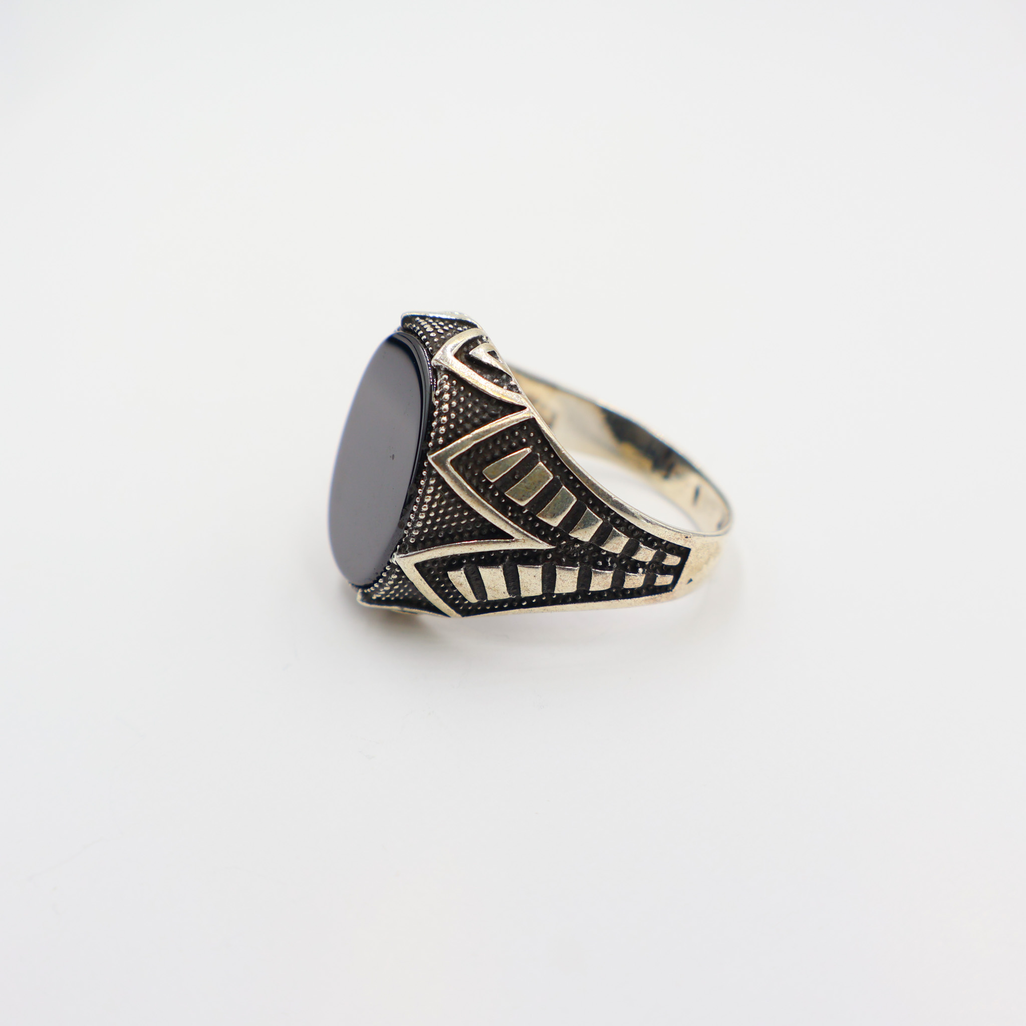 Bague en argent 925 Pierre Onyx – Image 3