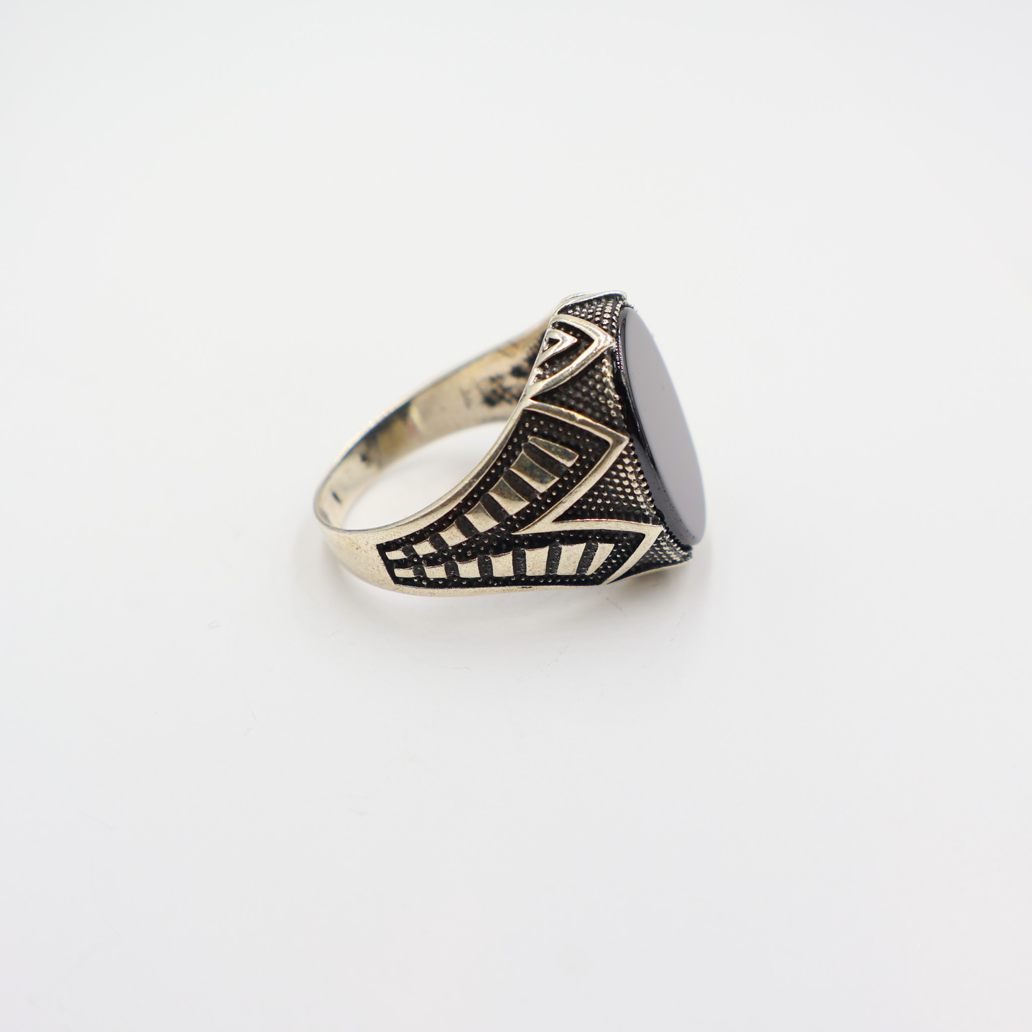 Bague en argent 925 Pierre Onyx – Image 4