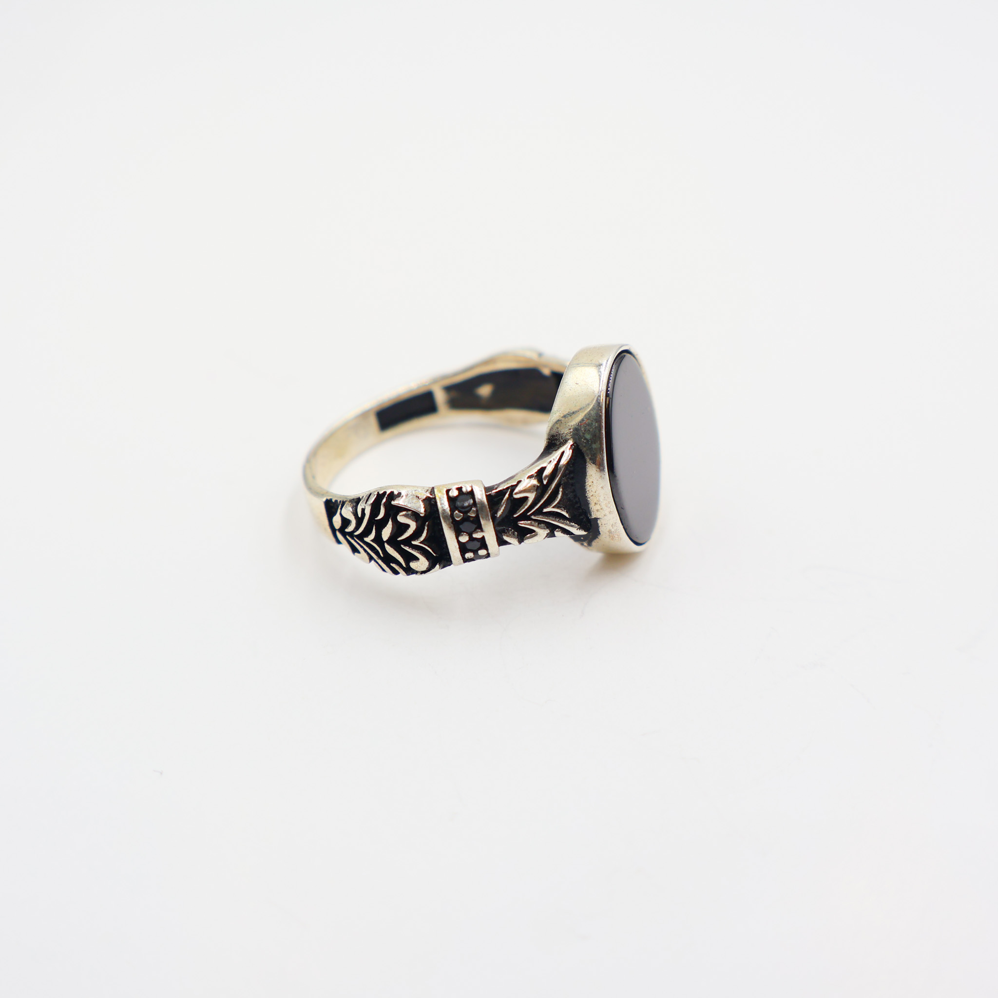 Bague en argent 925 Pierre Onyx – Image 2