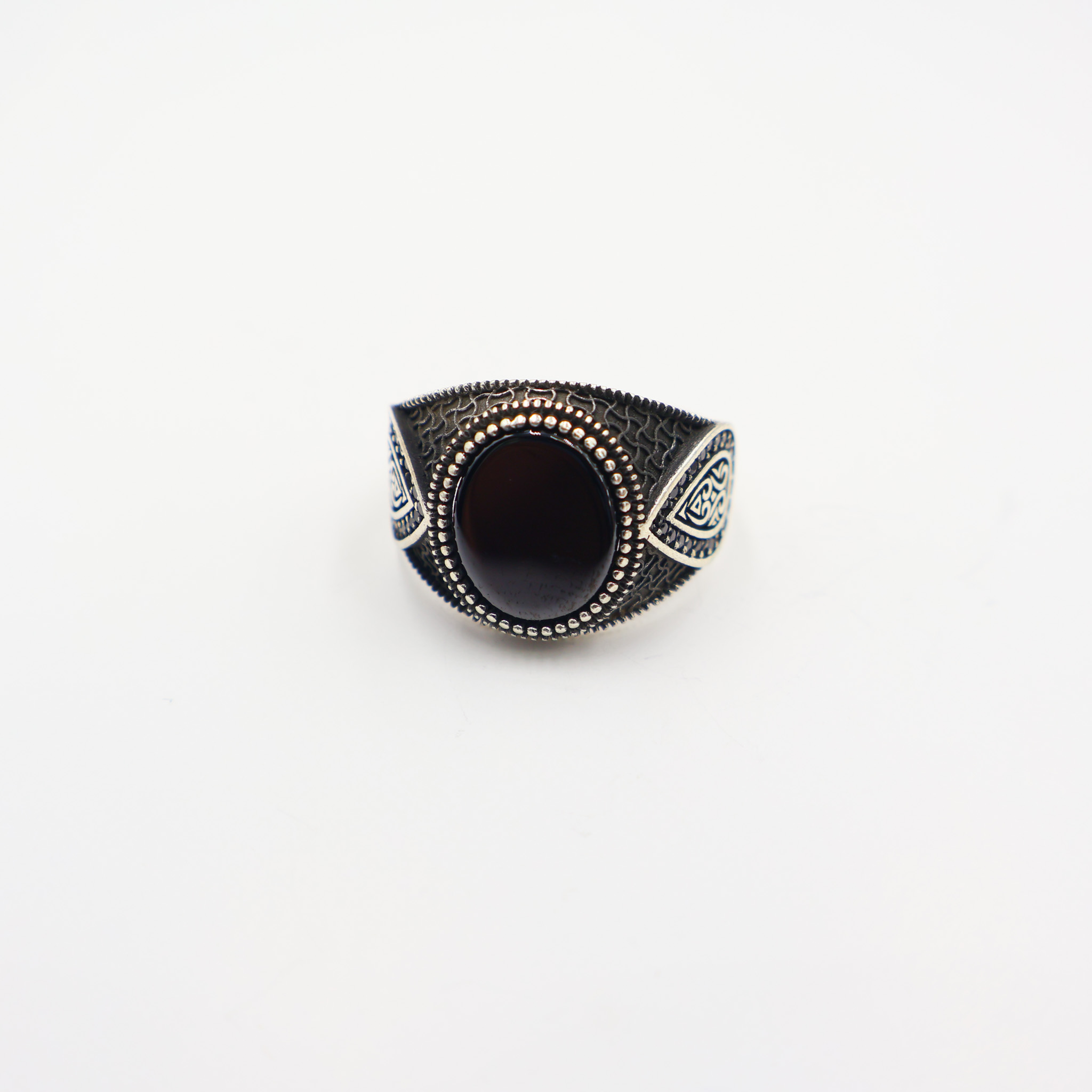 Bague en argent 925 Pierre Onyx