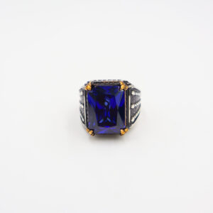 Bague en Argent 925 Saphir Bleu