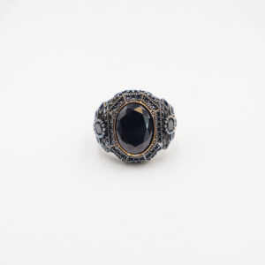 Bague en argent 925 Pierre Onyx