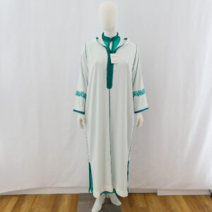 Jellaba deux pièces en crêpe