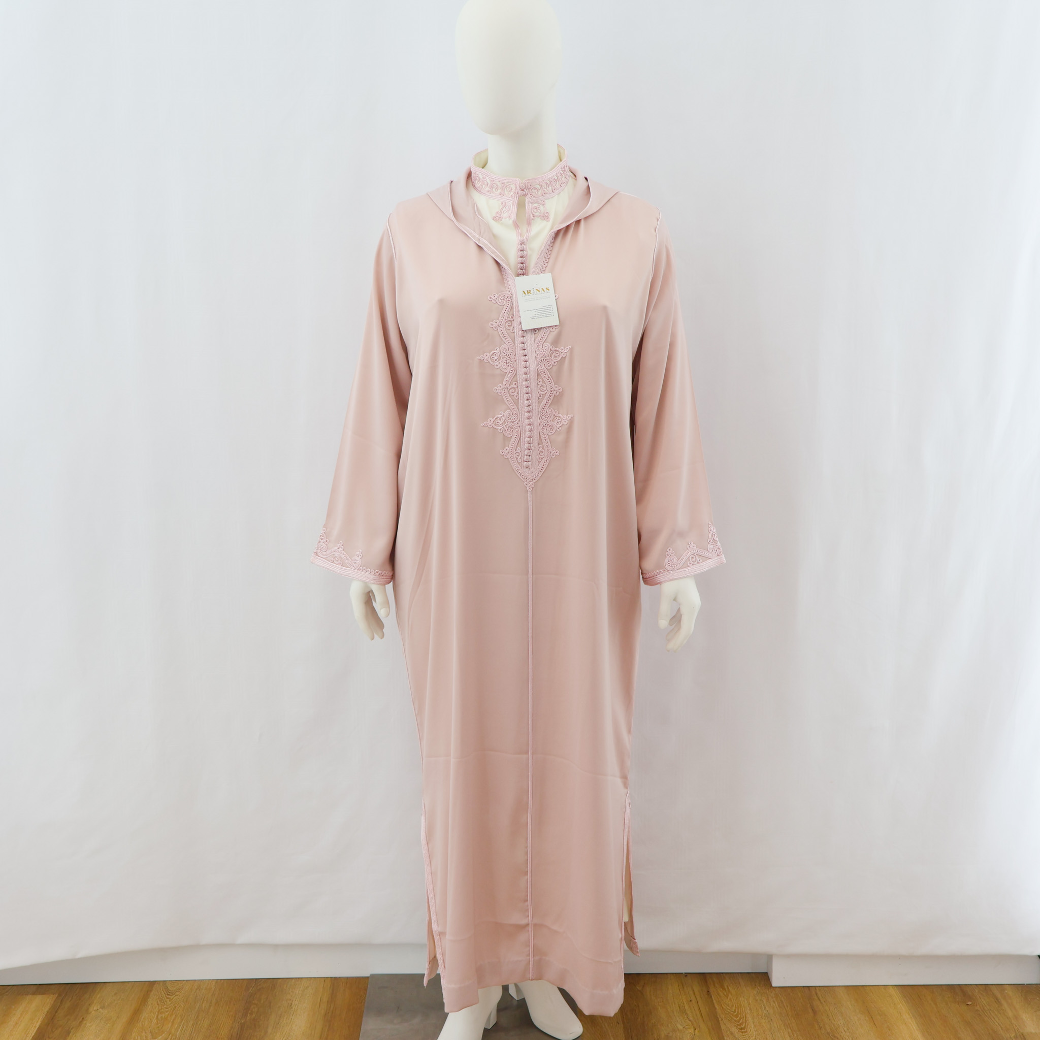 Jellaba deux pièces en crêpe