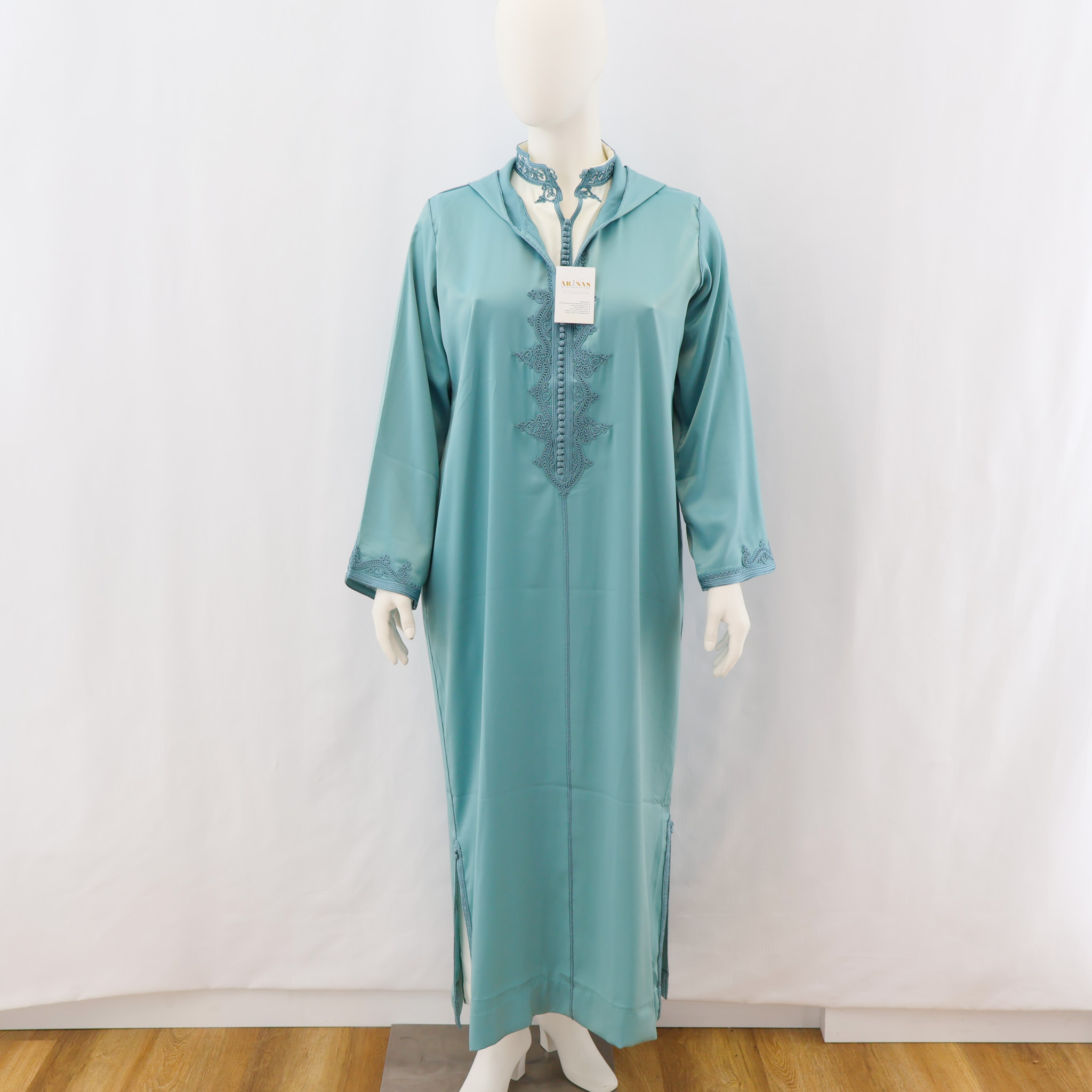 Jellaba deux pièces en crêpe