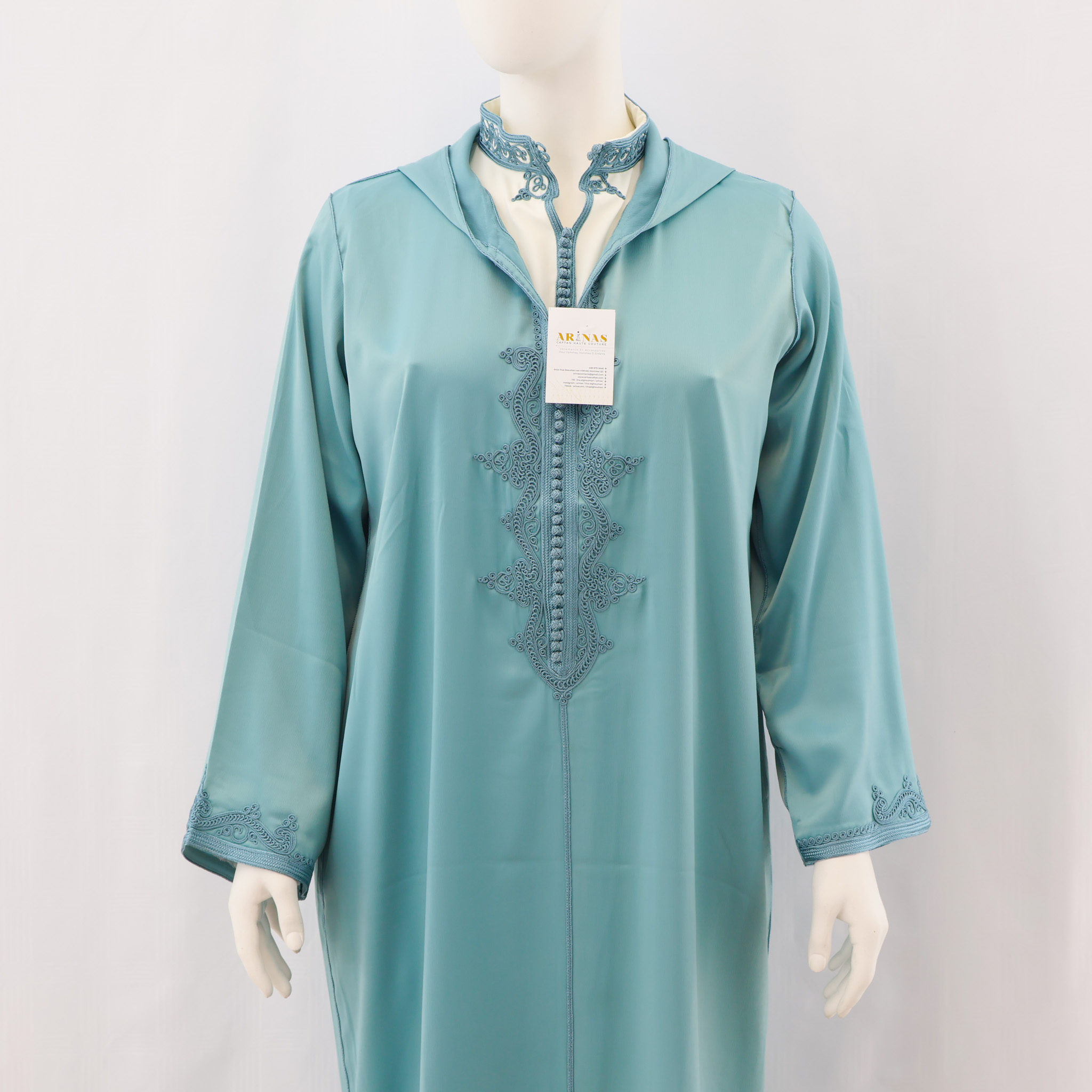 Jellaba deux pièces en crêpe – Image 4