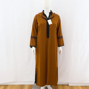 Jellaba deux pièces en crêpe