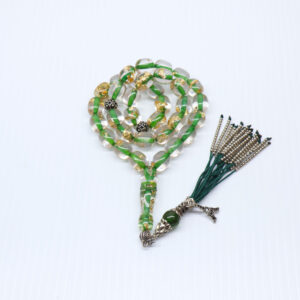 Chapelet Feuille d’or 33 perles