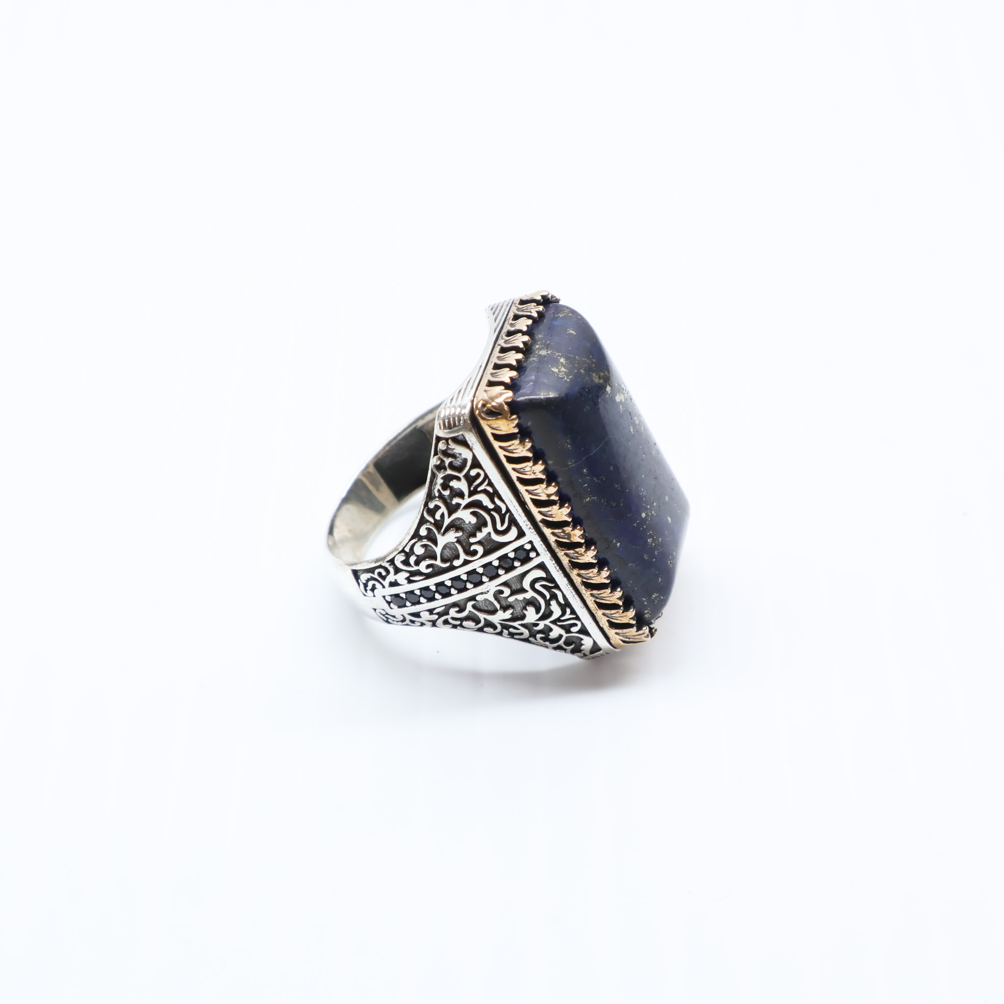 Bague en argent 925 Pierre lapis-lazuli – Image 4