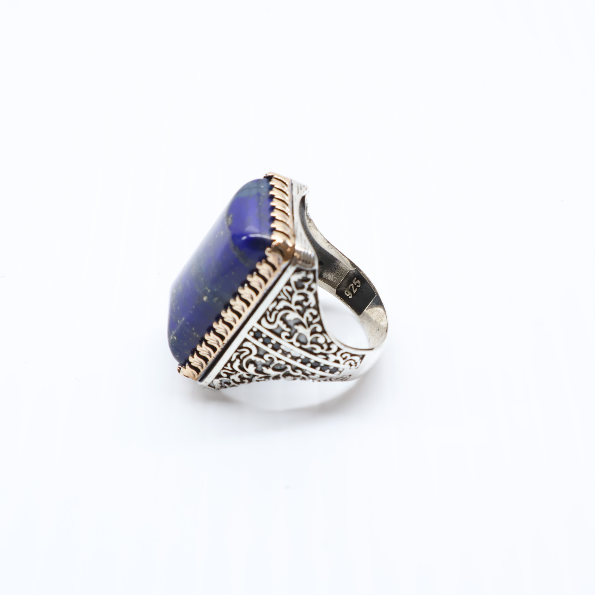 Bague en argent 925 Pierre lapis-lazuli – Image 7