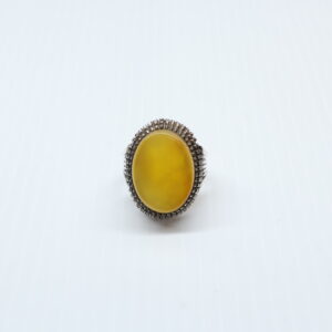 Bague en Argent 925 agate Yemani