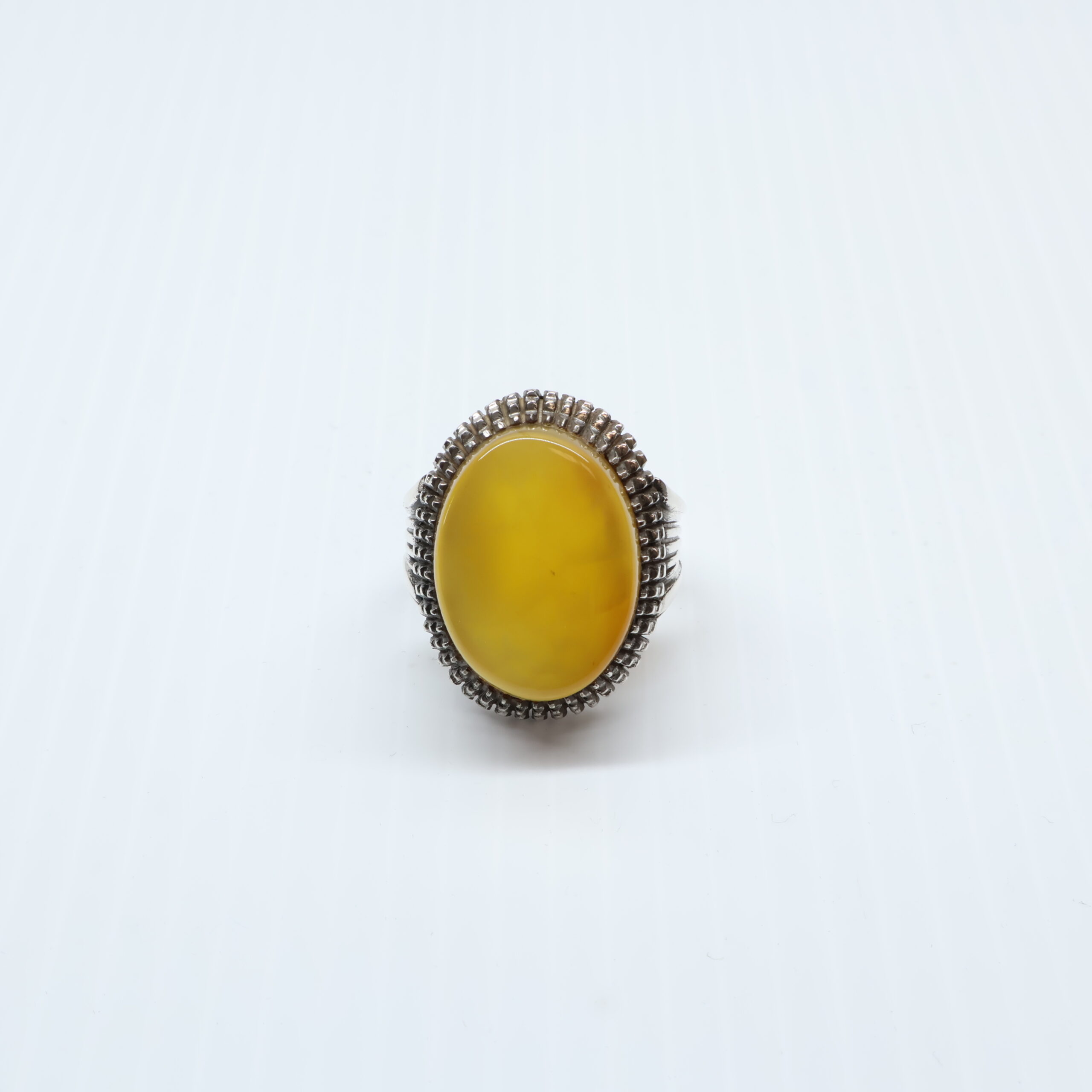 Bague en Argent 925 agate Yemani