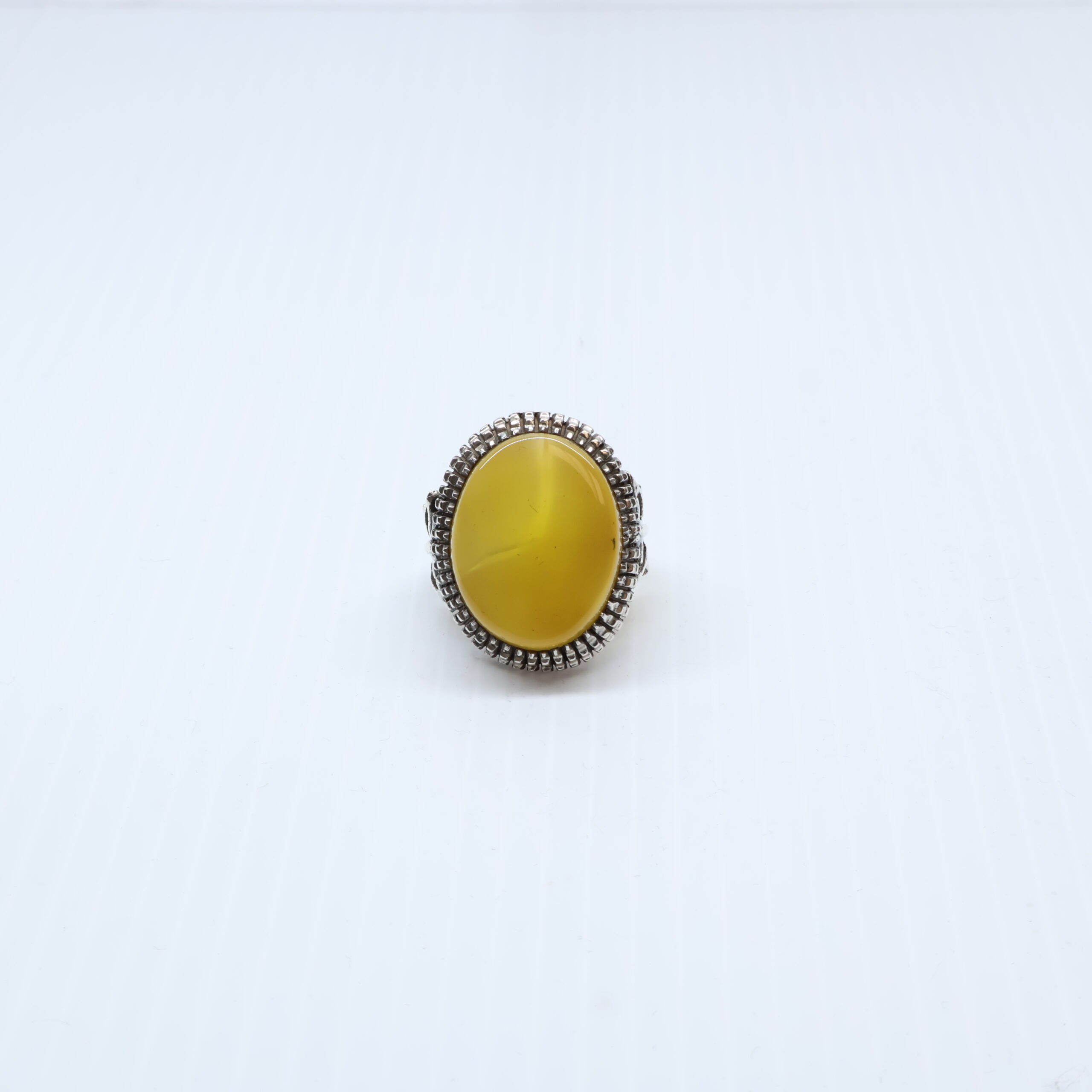 Bague en Argent 925 agate yemani