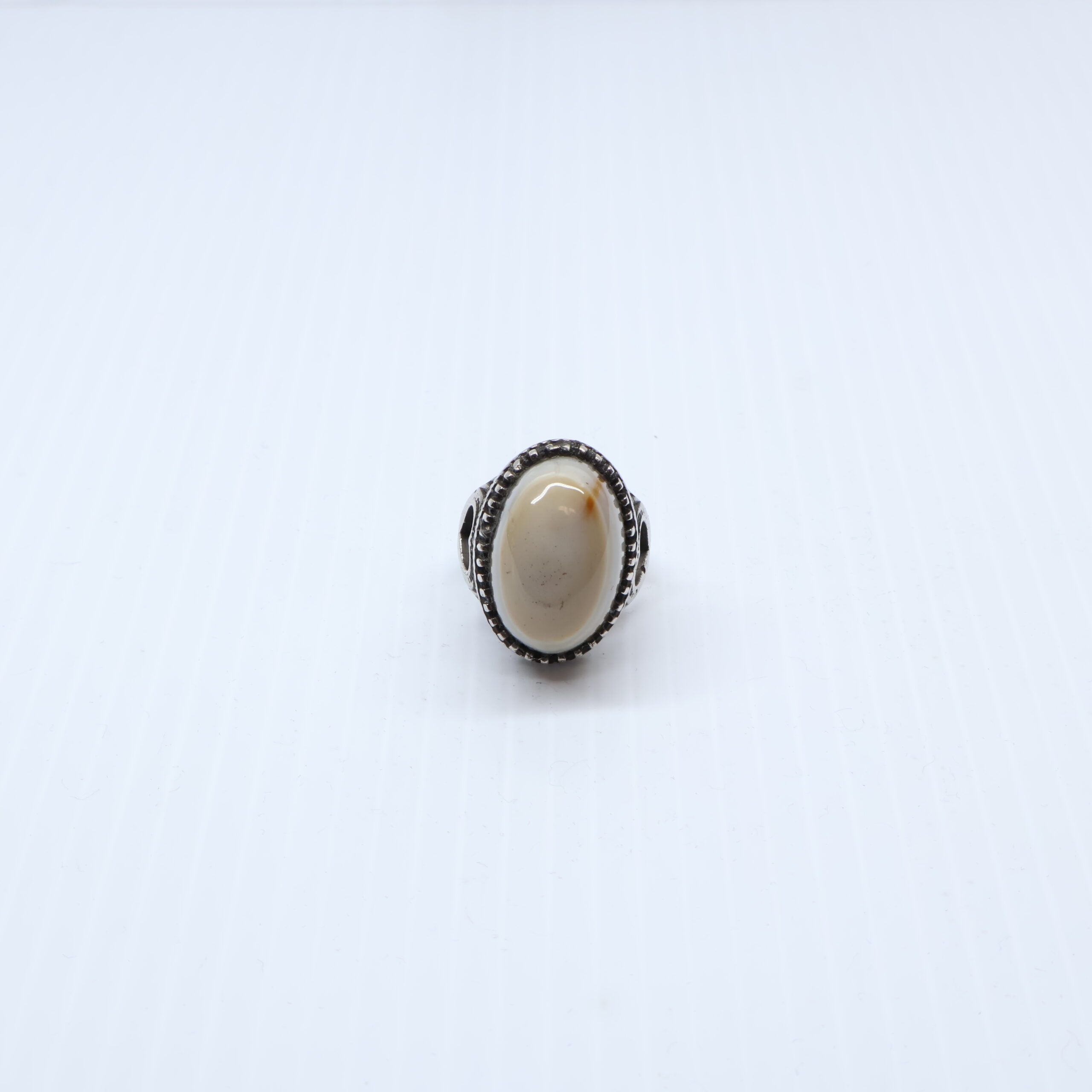 Bague en Argent 925 agate yemani sulaymani