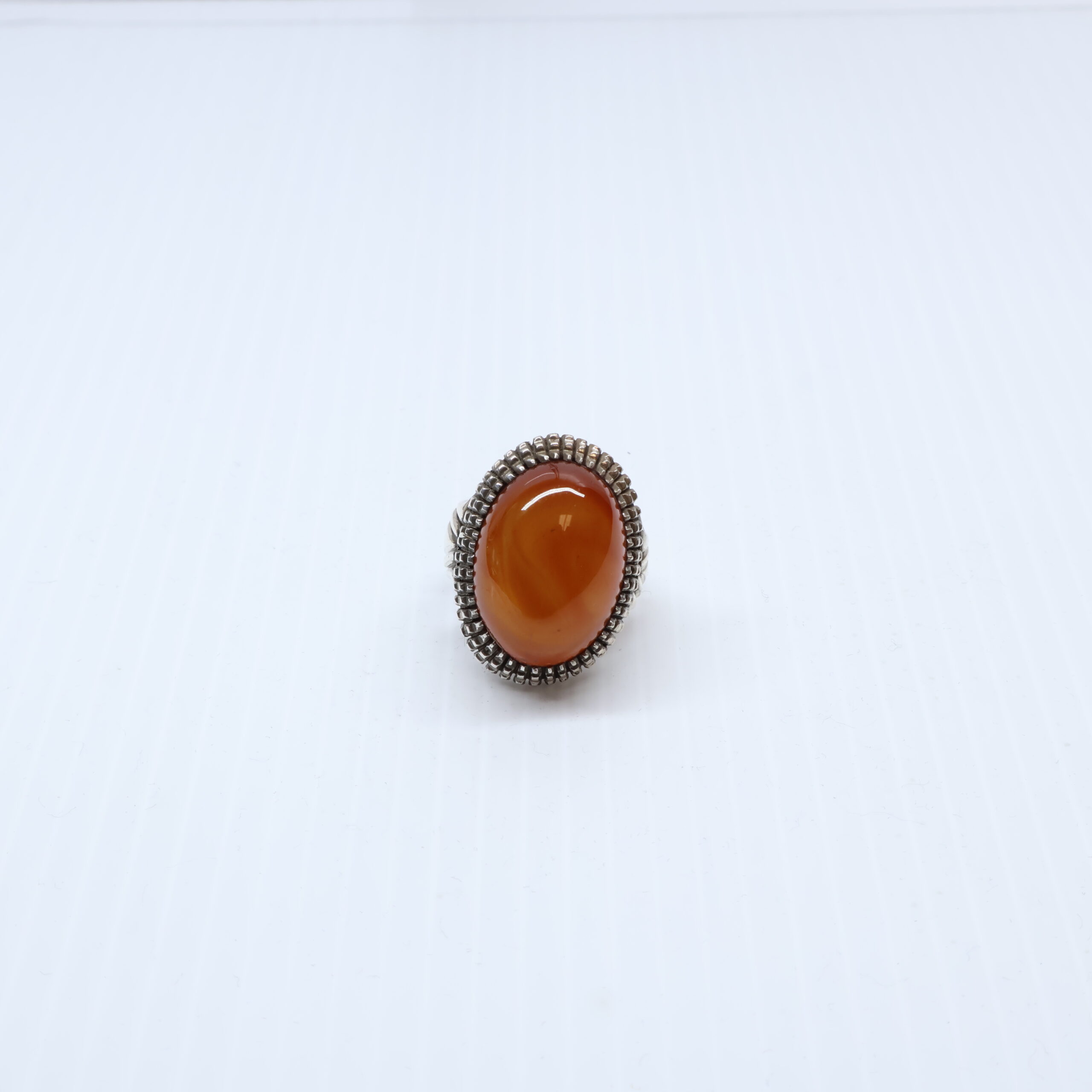 Bague en Argent 925 agate yemani