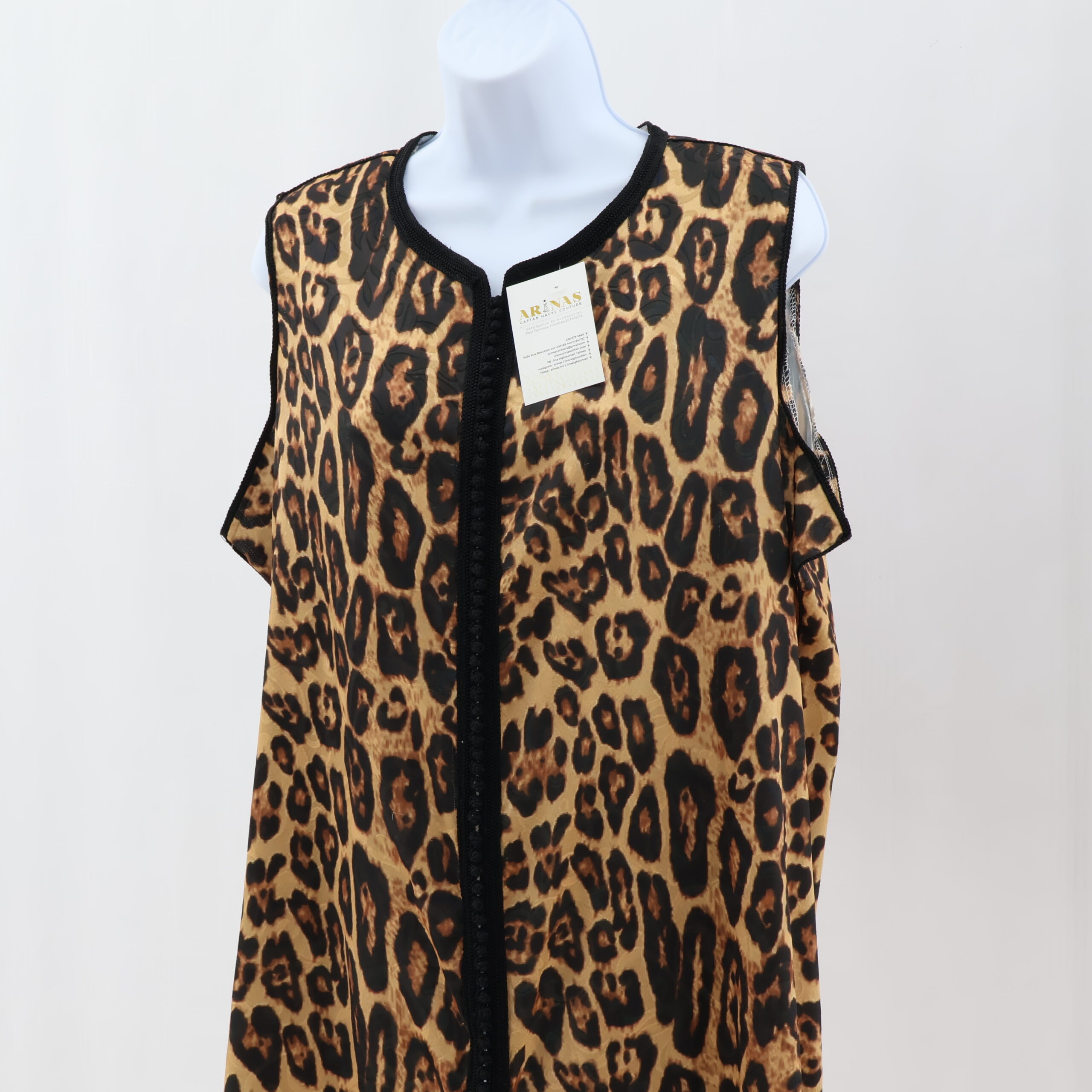 Chemise Femme imprimé léopard en crepe – Image 2