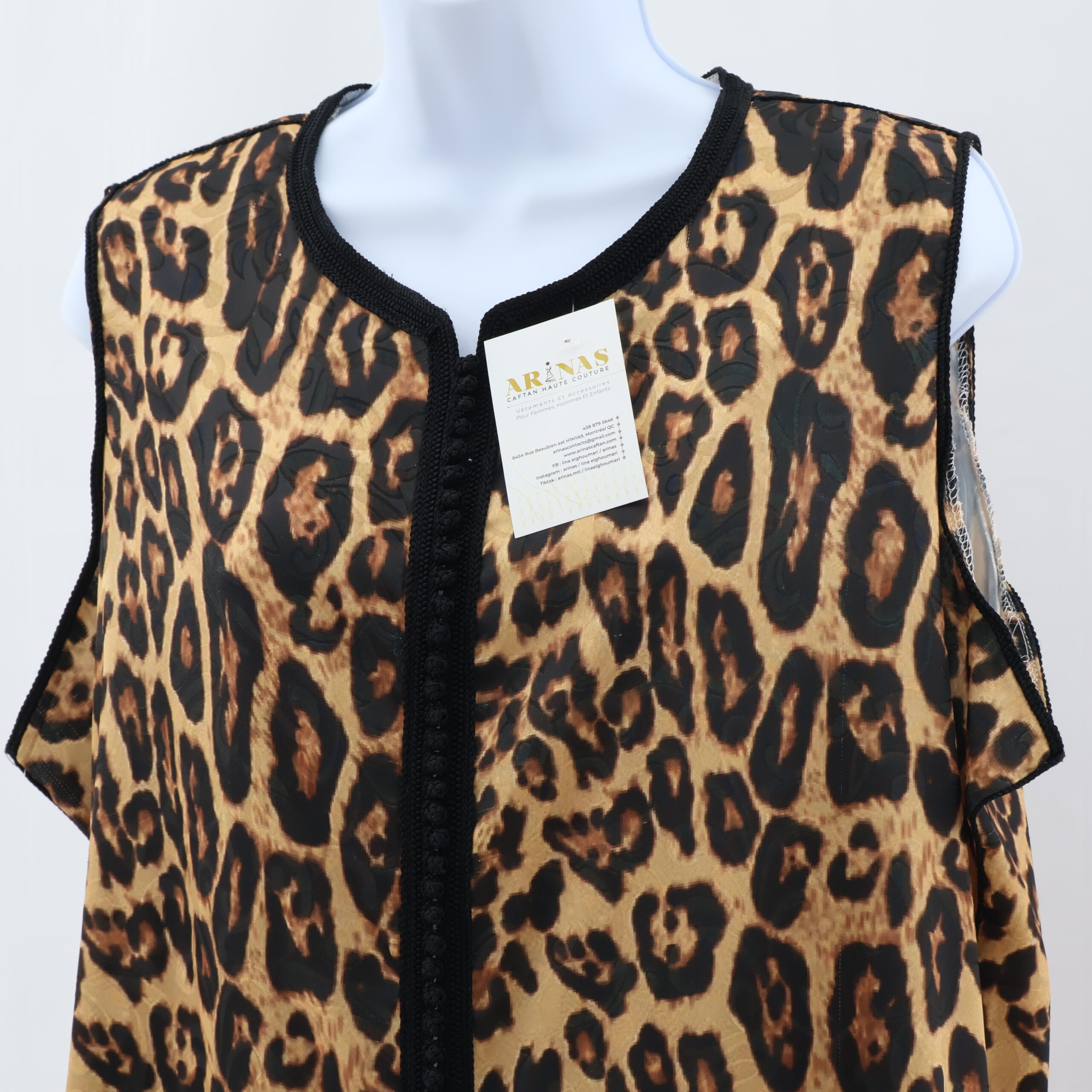 Chemise Femme imprimé léopard en crepe – Image 3