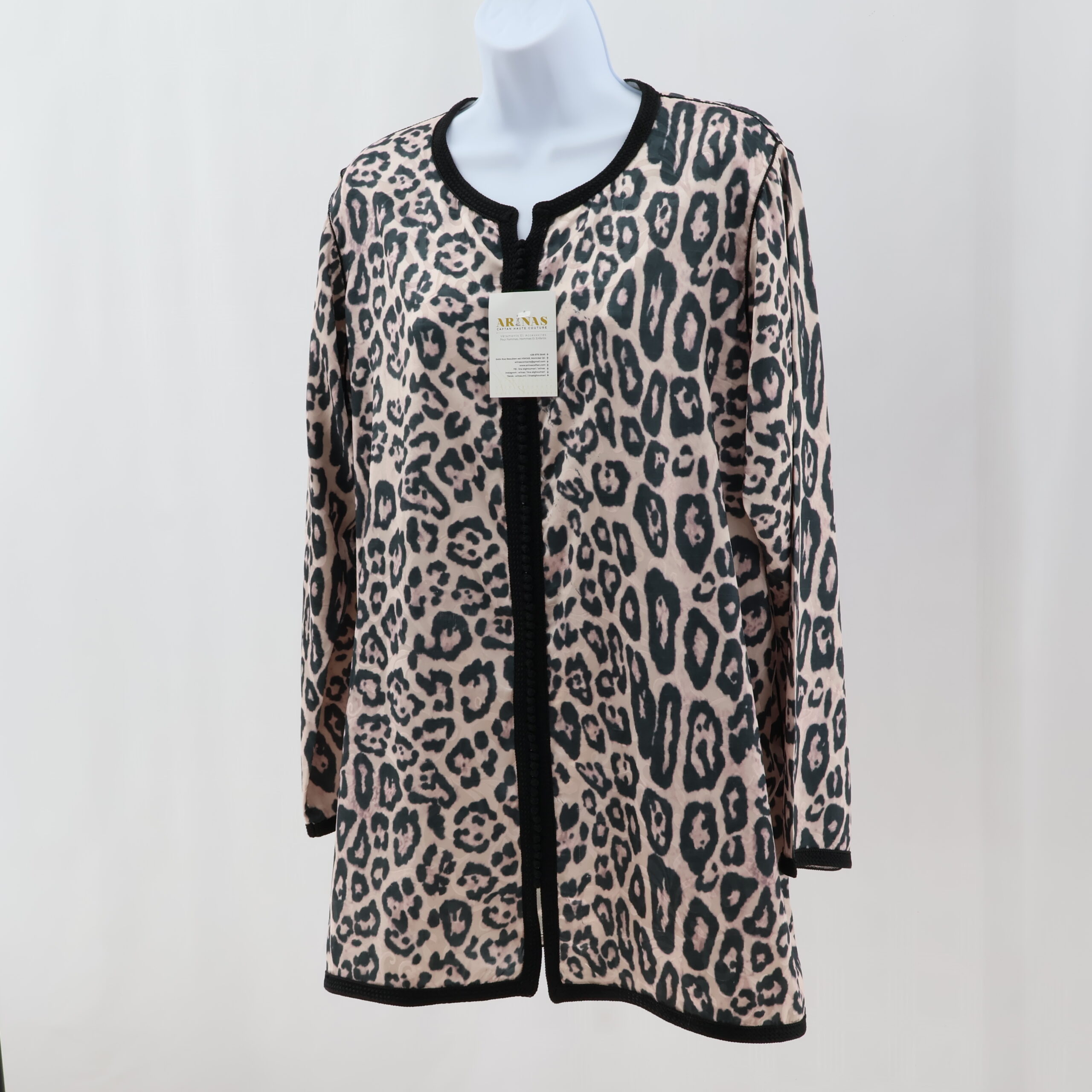 Chemise Femme imprimé léopard en crepe