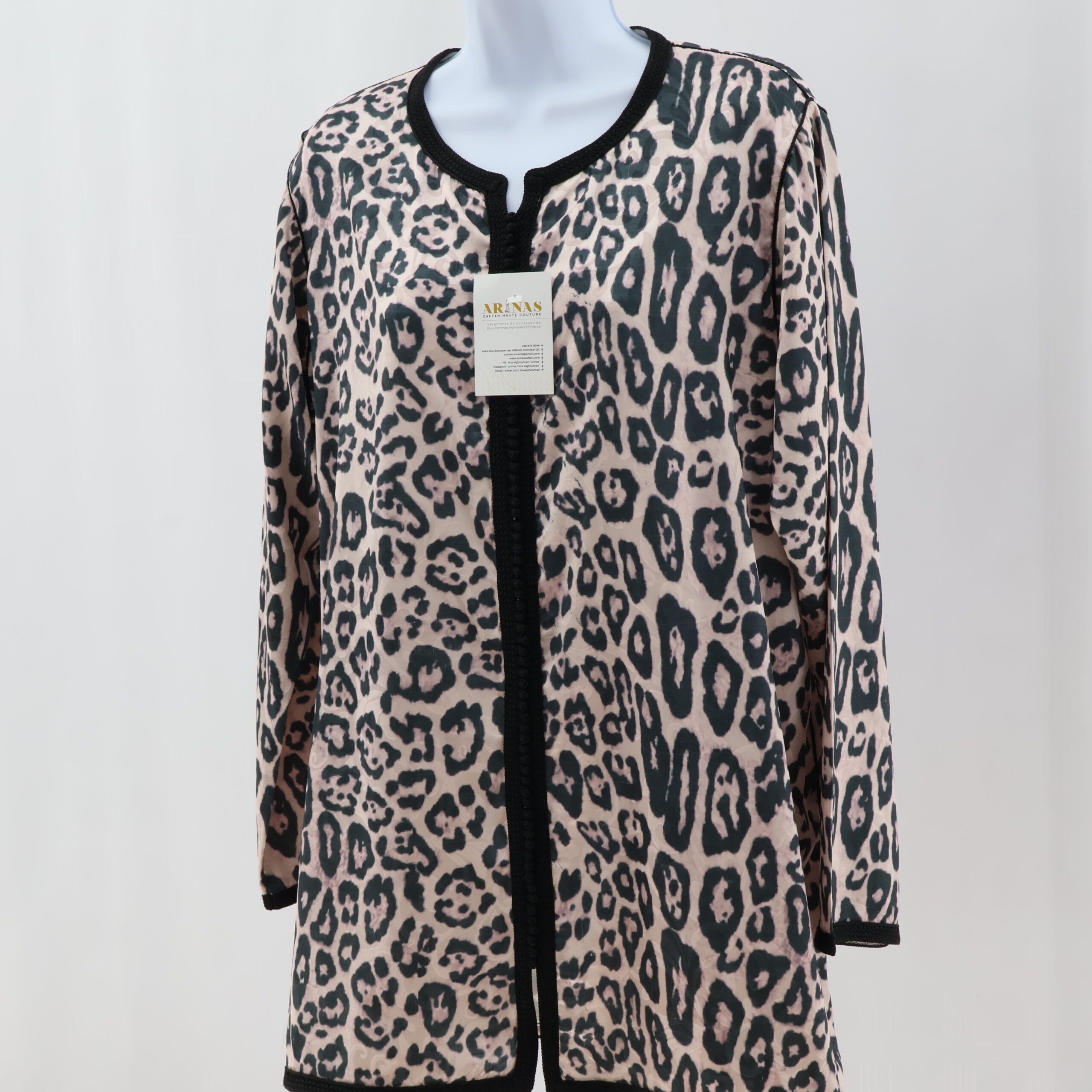 Chemise Femme imprimé léopard en crepe – Image 2